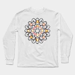 mandala Clamber Paintmandala Zoom drawing Long Sleeve T-Shirt